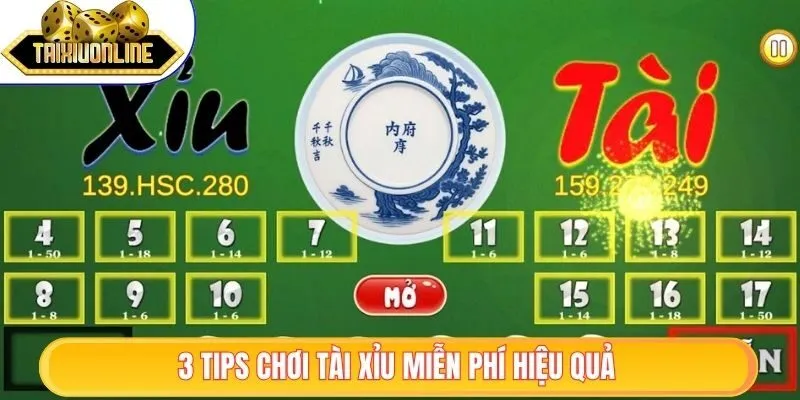 Tài Xỉu Free| Cơ Hội Thắng Lớn, Không Cần Nạp Cược 2025 3 3 tips chơi tài xỉu miễn phí hiệu quả